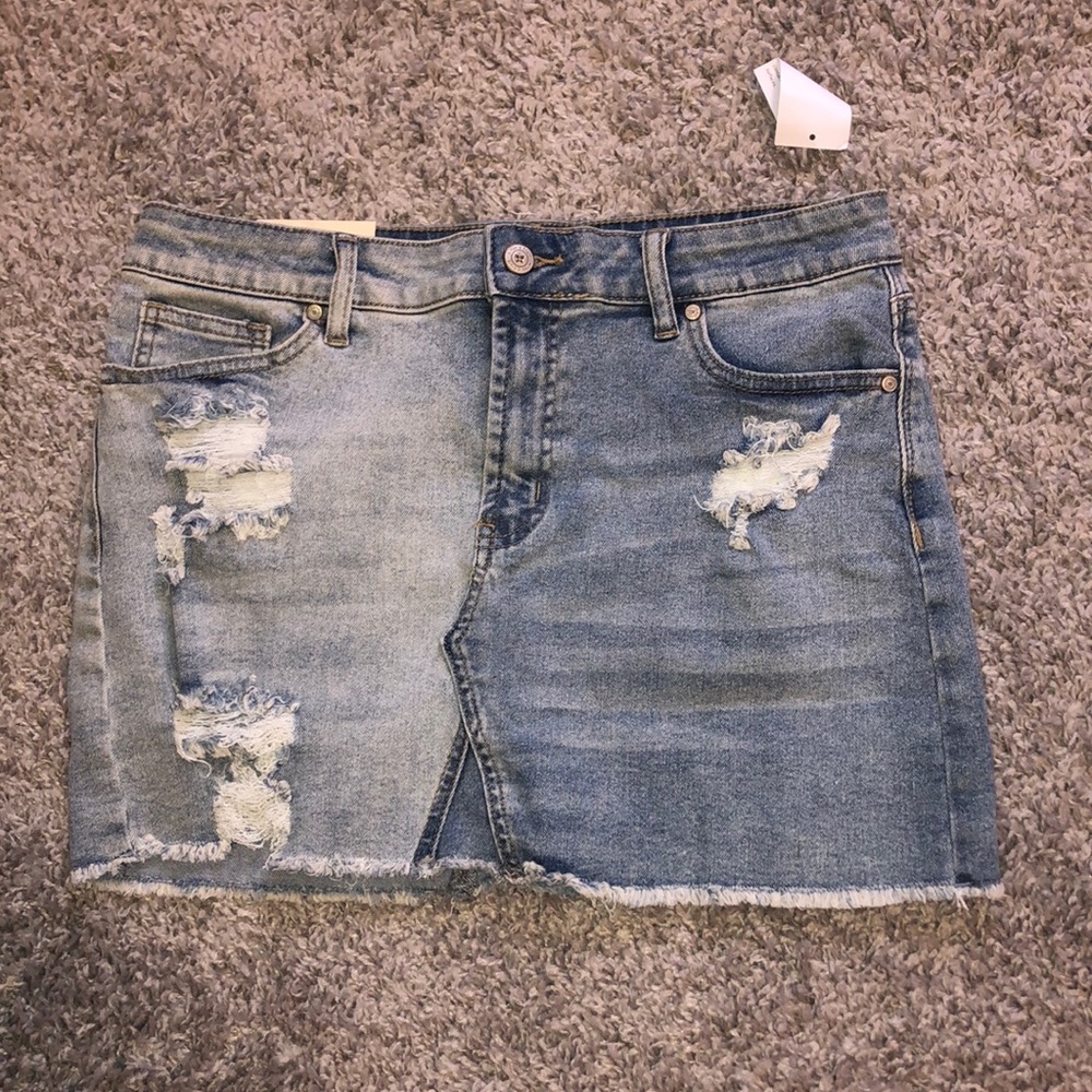 Altar’d State Two-Toned Denim Skirt